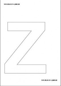 letra Z Arte con clase