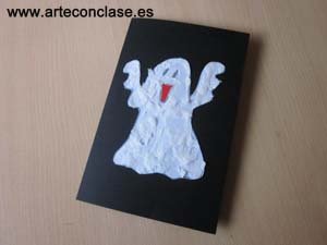 fantasma 1 para Halloween en Arte con clase